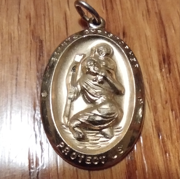 14k gold 1/10 religious pendant - Picture 4 of 7